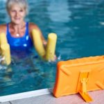 woman swimming in pool